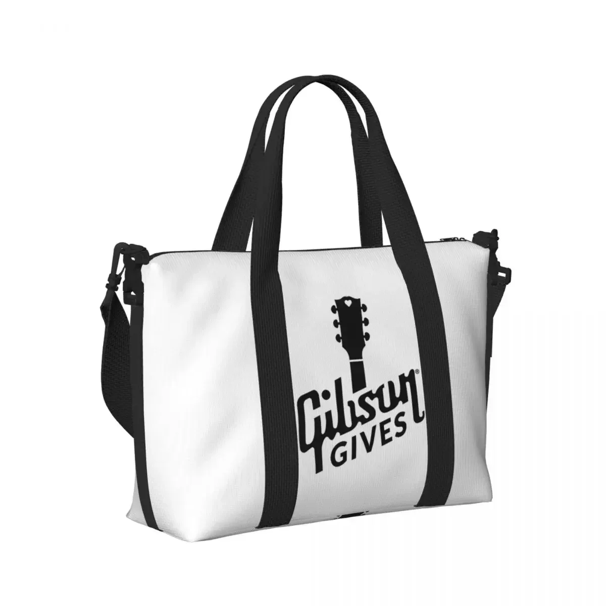 

Gibson 1894 Rock Organizer Beach Travel Bag Large Capacity Tote Bags for Gym Sport Women Shopping Duffle Shoulder Bag