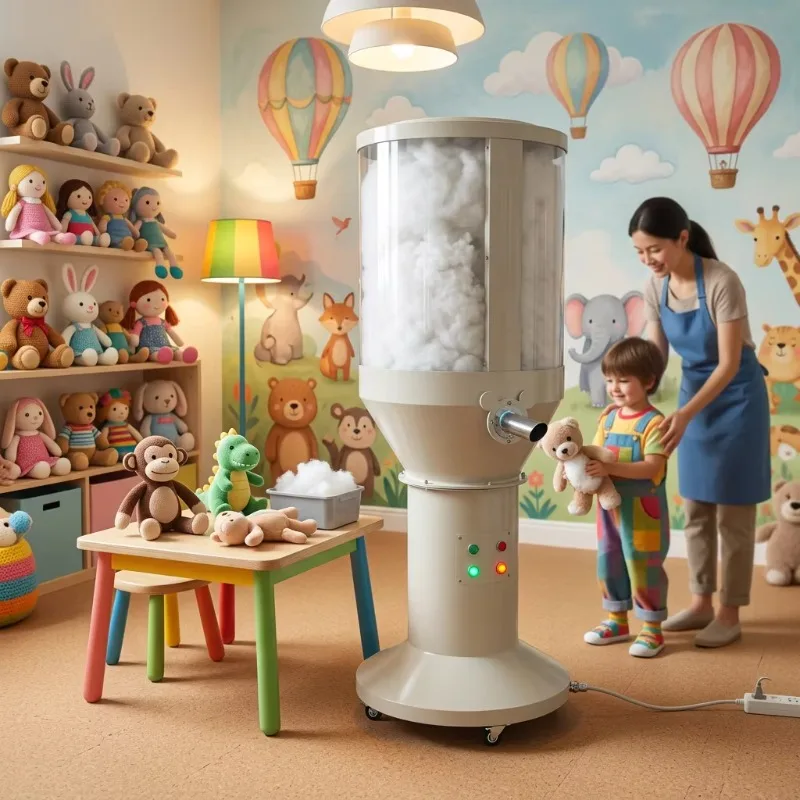 Custom Logo CE Certified Teddy Bear Filling Machine Fun Creative Handheld Stuffing Machine for Family Teddy Bear Making