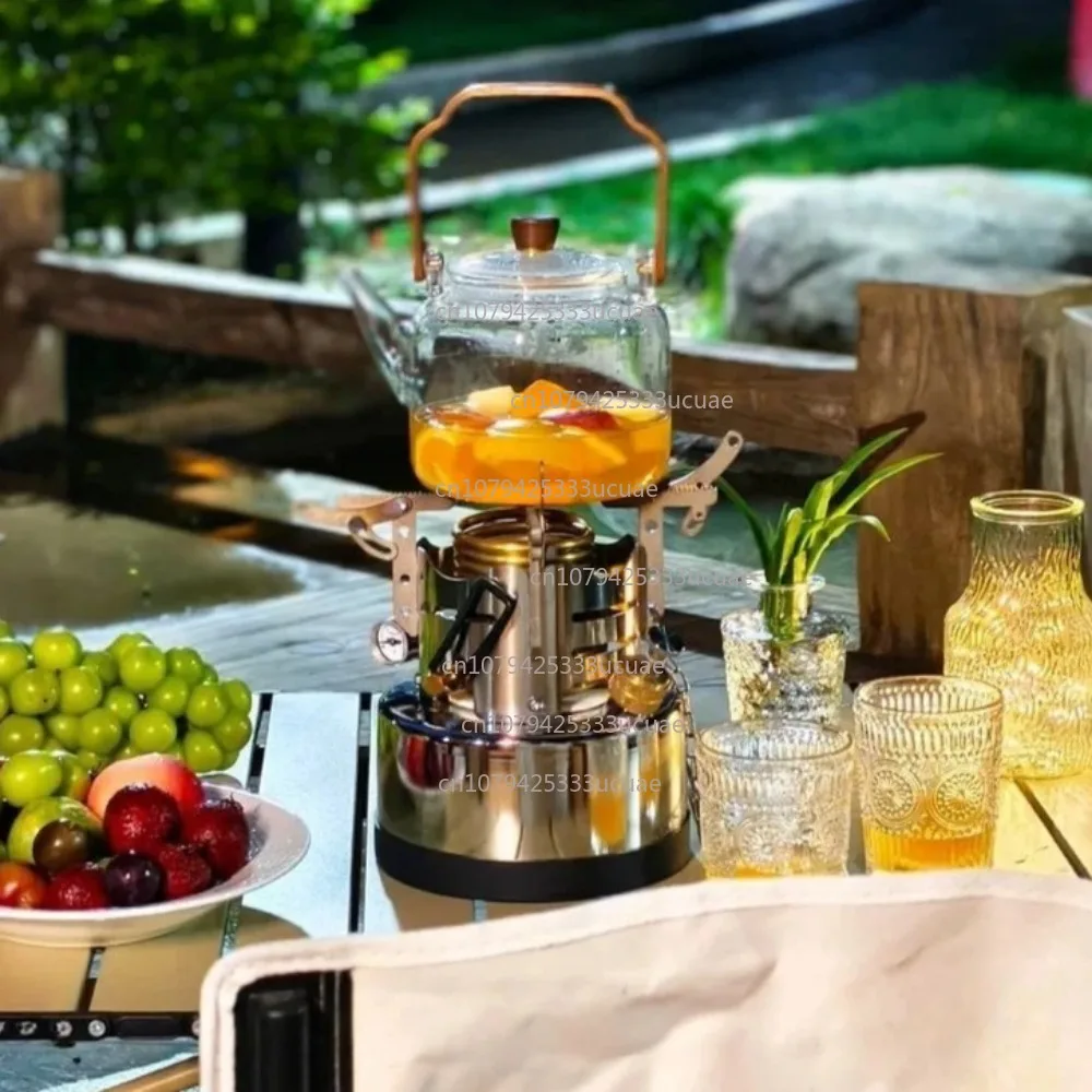 High Power Vaporizer | Portable Outdoor Alcohol Stove for Camping Cooking and Wok | Large Capacity (2100ml) Stove