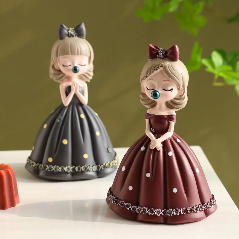 Cute Angel Bubble Girl Figurines Office Fairy Garden Miniatures Statue Resin Ornaments Home Decoration Accessories Birthday Gift