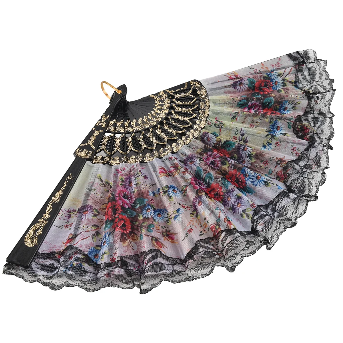 

Spanish style Hand Fan Decorative Design