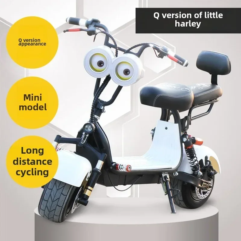 Children's electric tricycle 800W48V20AH lithium battery folding electric scooter youth Harley wide tire electric motorcycle