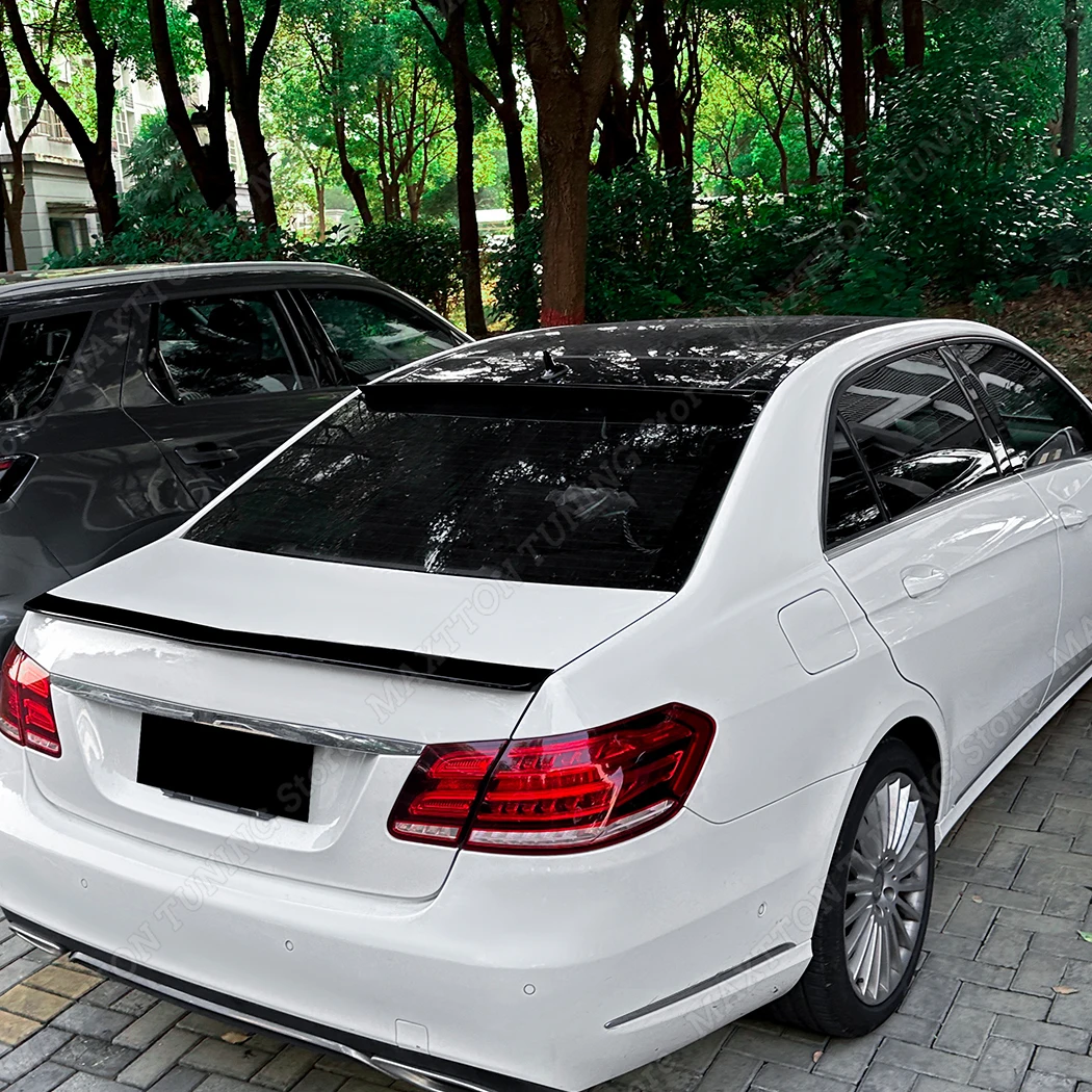 

For Mercedes Benz E-Class W212 E200 220 250 300 320 350 E63 AMG 2010-2015 Rear Spoiler Boot Lip Trunk Top Wing Splitter Body Kit