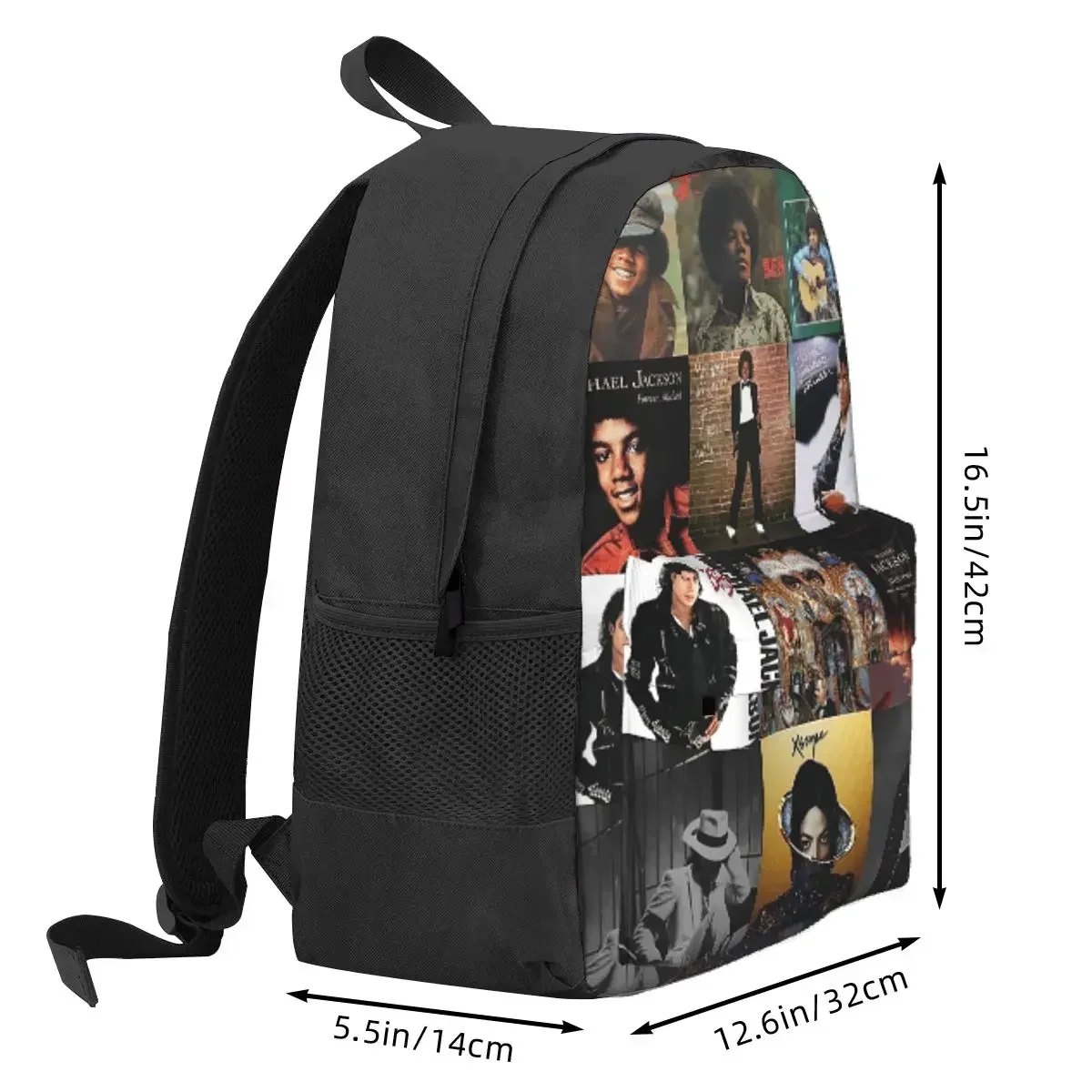 Michael Jackson Backpack Daypack Large Capacity Children BookBag School Bag Shoulder Bags for Men Women