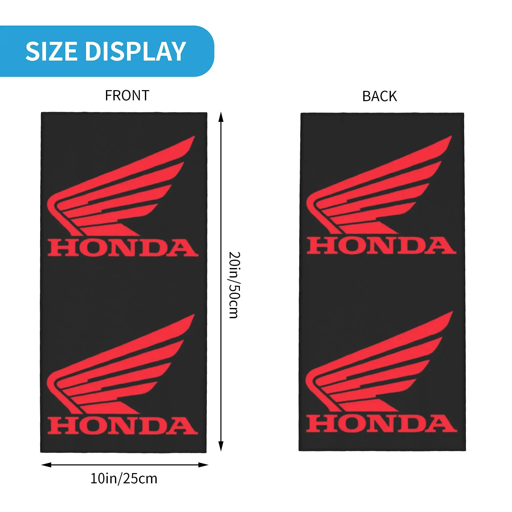 Custom H-Hondaes Neck Gaiter Women Men UV Protection Winter  Bandana Scarf for Cycling