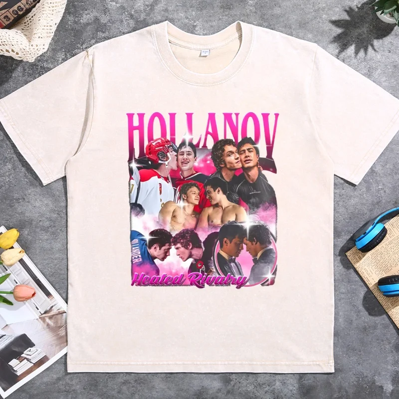 Hollanov Heated Rivalry T-Shirt Hudson Williams Connor Storrie T Shirt Man Woman Connor Storrie Tshirt Ilya Rozanov Tee