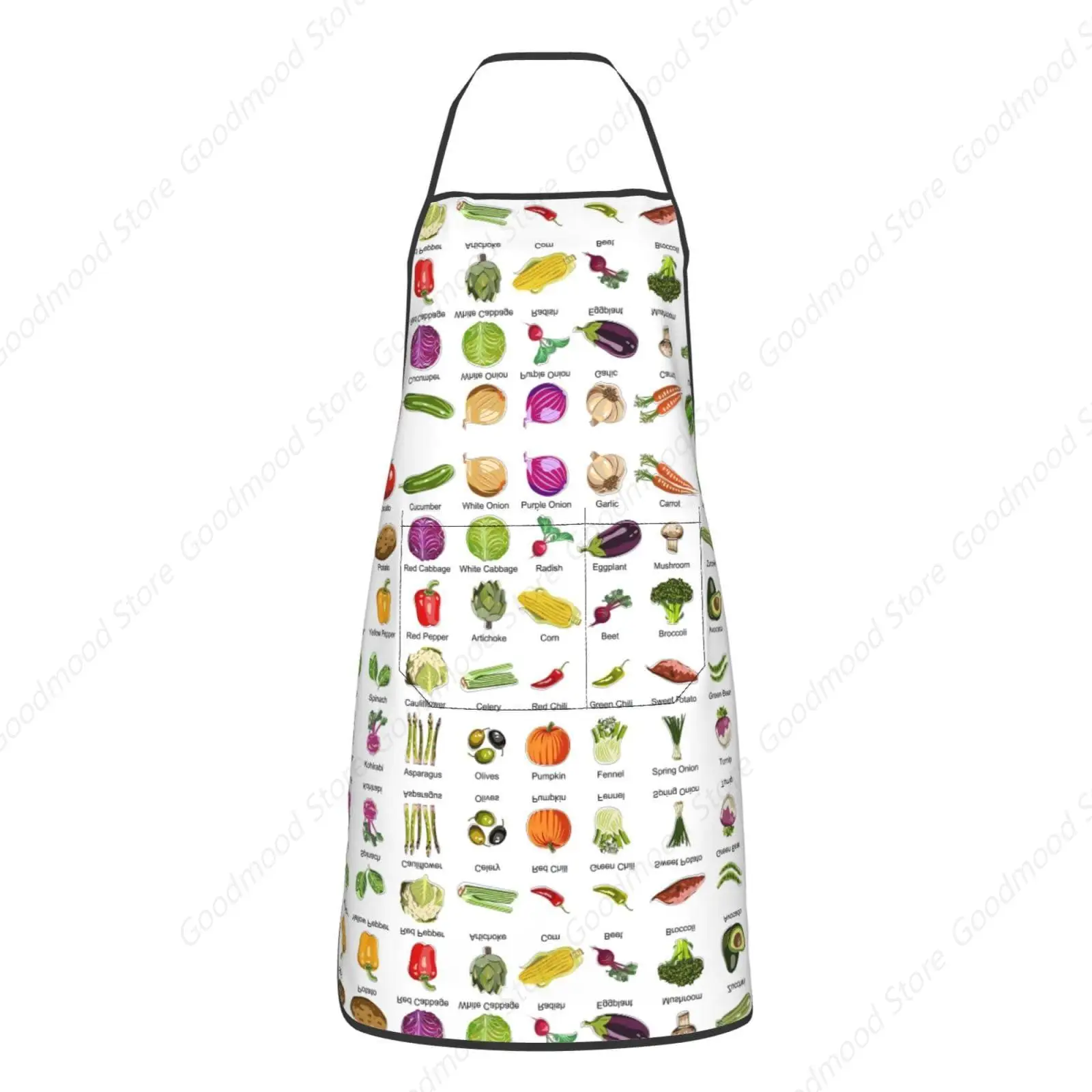 Ice Cream Monster Apron Adjustable Neck Aprons For Men Women With Pockets Waterproof Aprons For Kitchen Home Cooking Bbq Apron