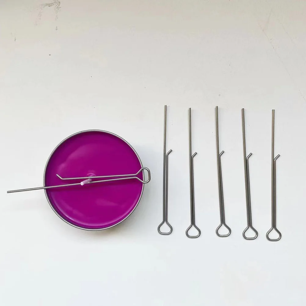 

10Pcs Carbon Steel Wick Holders Wick Centering Tools Metal DIY Making Supplies DIY Candlewick Holders