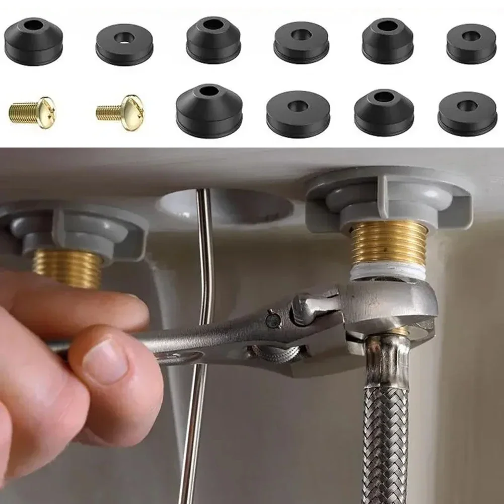 Faucet Sealing Washers Set Sink Seal Rings Faucet Washer Set Sealing Washers Various Sizes Rubber Construction