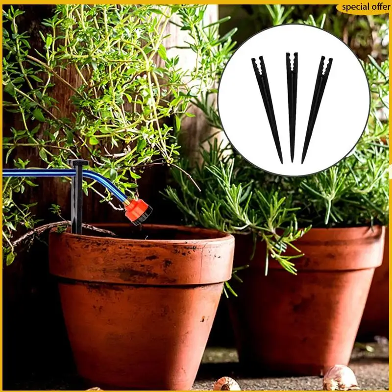 

A50I 1/4 дюйма капельные трубки для опорных кольев для орошения 100 шт. 1/4 "держатель капельных трубок для излучателя шланга для орошения