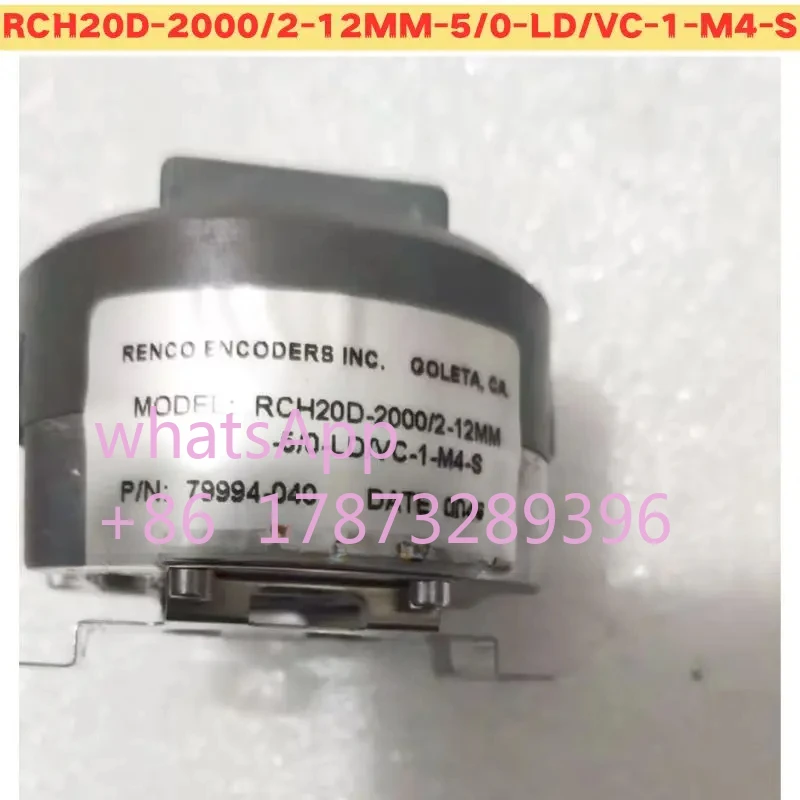 Used Encoder RCH20D-2000/2-12MM-5/0-LD/VC-1-M4-S Normal Function Tested OK