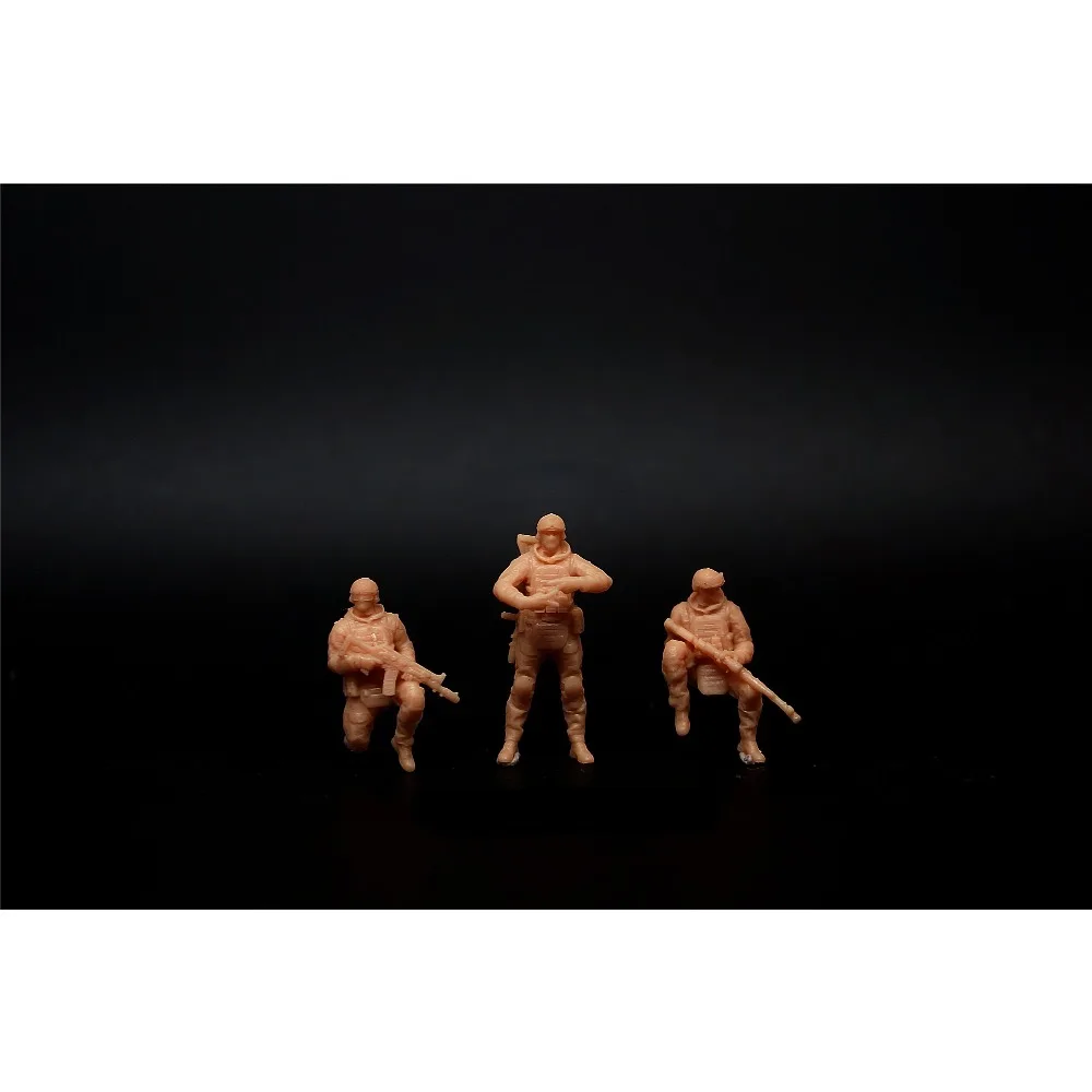 1/72 Modern Russian Army (Z) Gesture Armored Soldier 3-Person Voxel (Soldier Voxel)