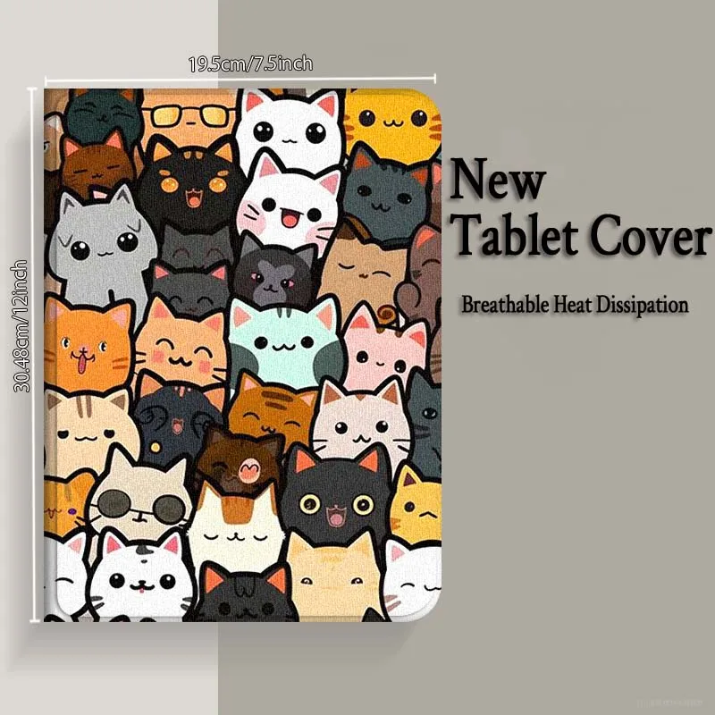 Immagine 5: Cartoon Cat Flower Per Xiaomi Redmi Mi Pad 4 5 6 6s 7 7s SE Pro 2 11 Plus Max 12.4 11 11.2 12.5 8.7 pollici Tablet Case