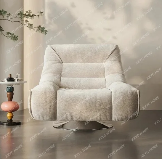 PW Single sofa designer single swivel chair medieval retro home sleepable reclining lazy leisure chair