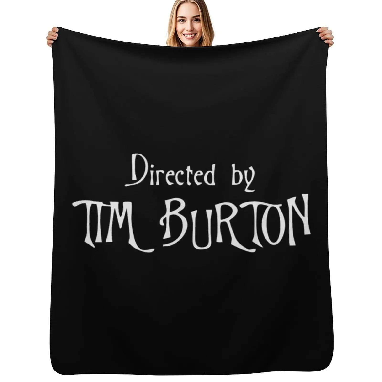 

Directed by Tim Burton Throw Blanket Camping for winter Softest Bed linens Blankets