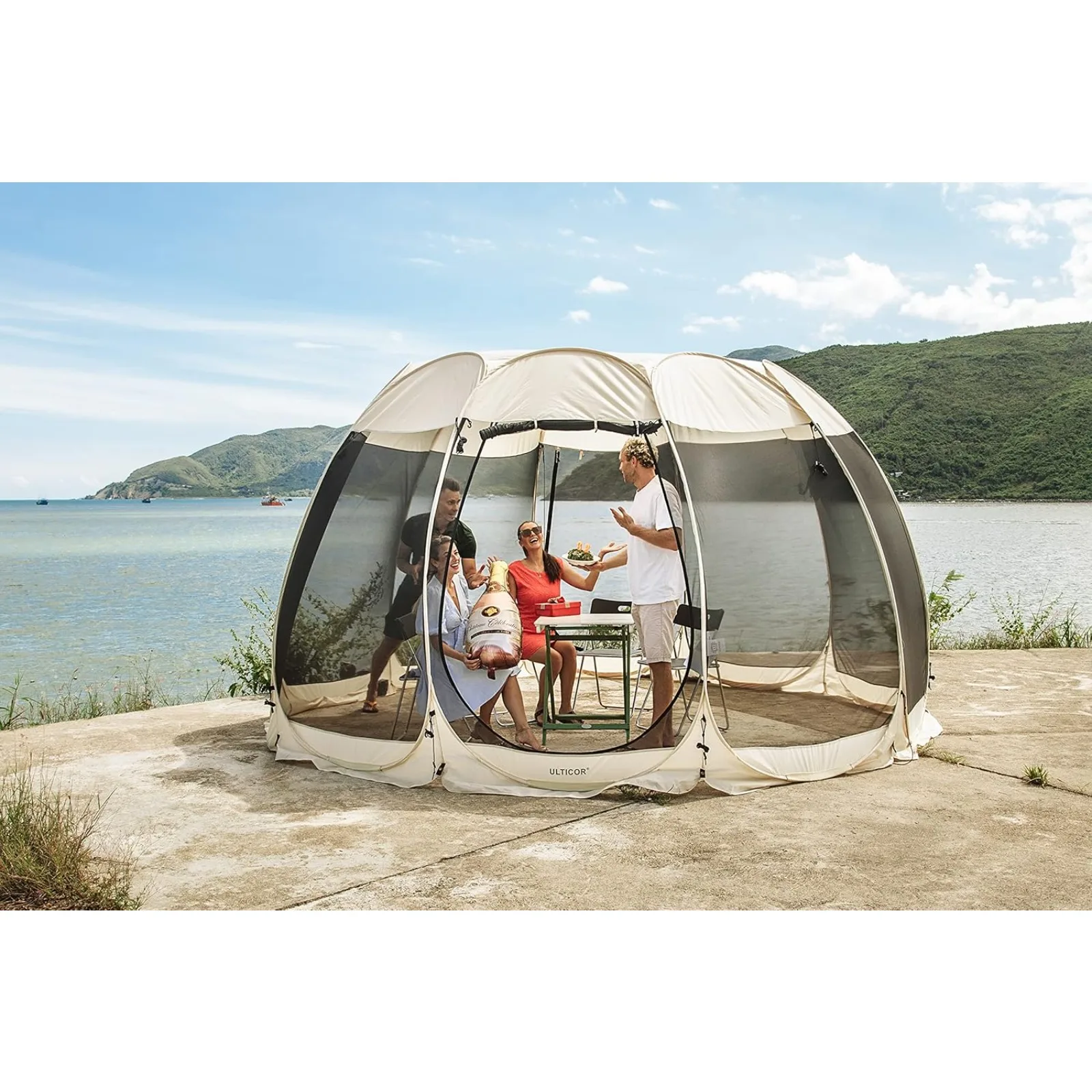 US Canopy Outdoor Screen Tent – Instant Pop-up Screen Room Tent – Large Screen House – 12-15 Person Gazebo