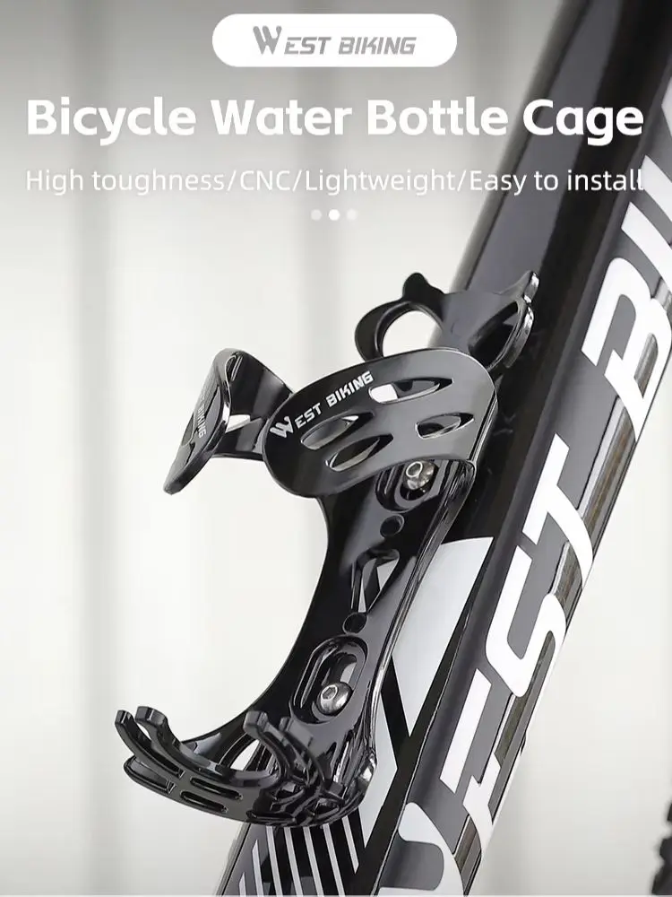 AliExpress West Biking WEST BIKING Owl Style UltraLight CNC Water Bottle Cage for MTB Road Bike Universal High Toughness Drink Cup Holder Bike Accessor
