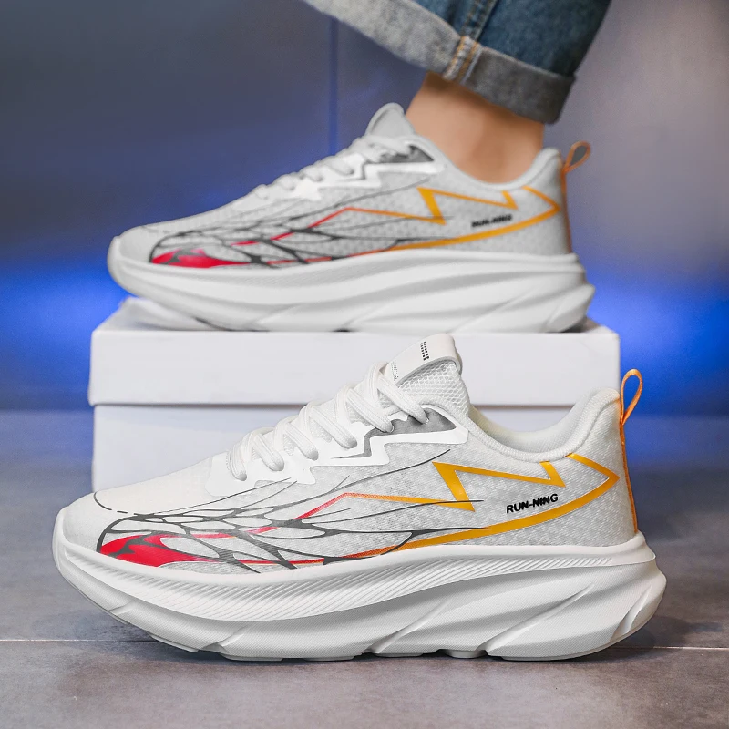 Men's Casual, Comfortable and Fashionable Sneakers - Fabric Lining, Durable, Non-Slip Outer Soles, Suitable for Running,