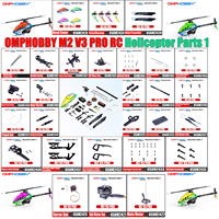OMPHOBBY M2 V3 PRO RC Helicopter Parts Head Cover Vertical Wing Tilt Disc Flight Control Servo Main and Tail Motor FBL Pitch Arm