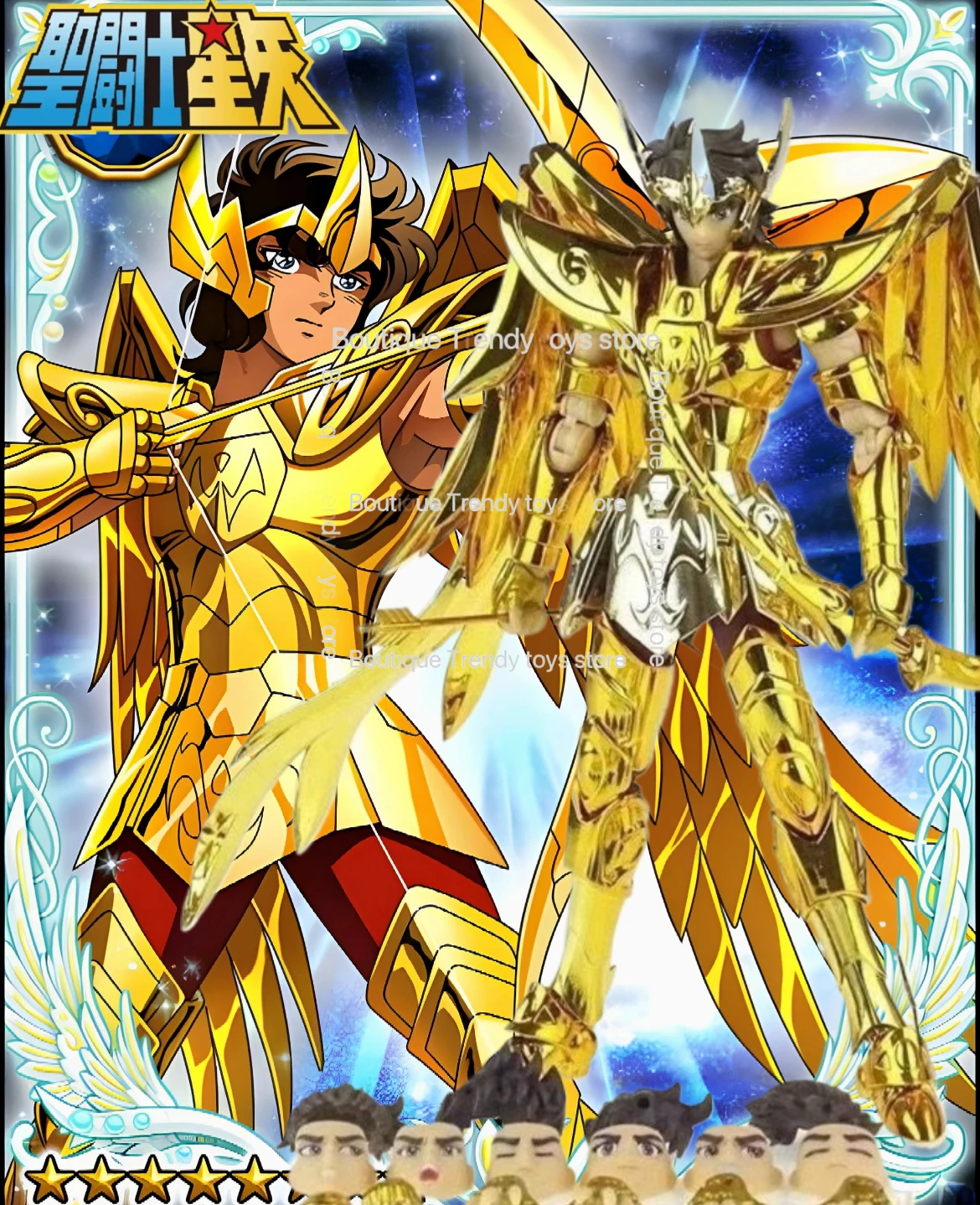 

В наличии: Фигурка Saint Seiya Myth Cloth EX Sagittarius Aiolos Totem/Object Gold Knights of the Zodiac (модель CS)