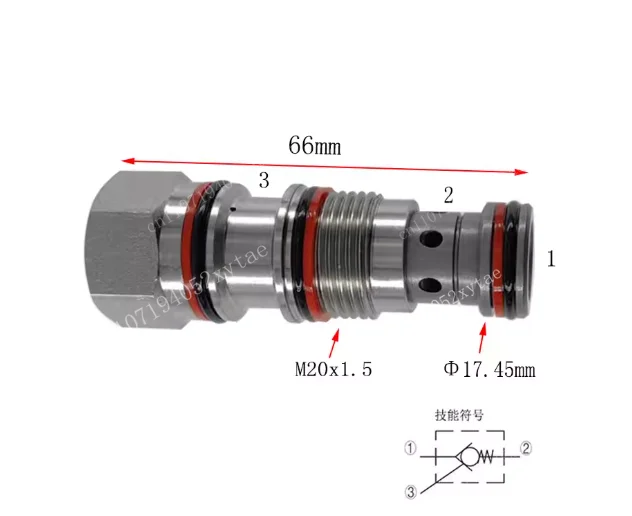 Ckcb-xcn (thread m20x1.5) hydraulic pressure maintaining valve sun series