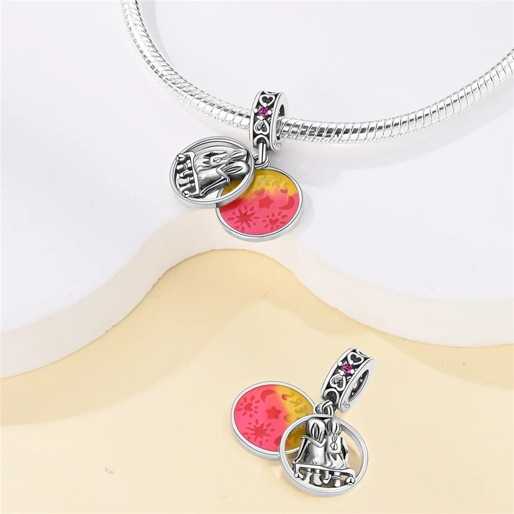 

Original Charms 925 Silver Sweetheart Sisters Beads Fit Charms Plata 925 Bracelets for Women Women Jewelry Making Diy