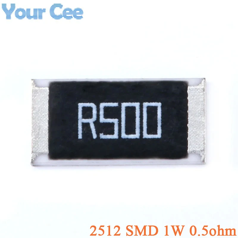 100 buah/20 buah 0.5 ohm 2512 SMD Resistor 1W 0.5R R500 1% 2512 tahan CIP