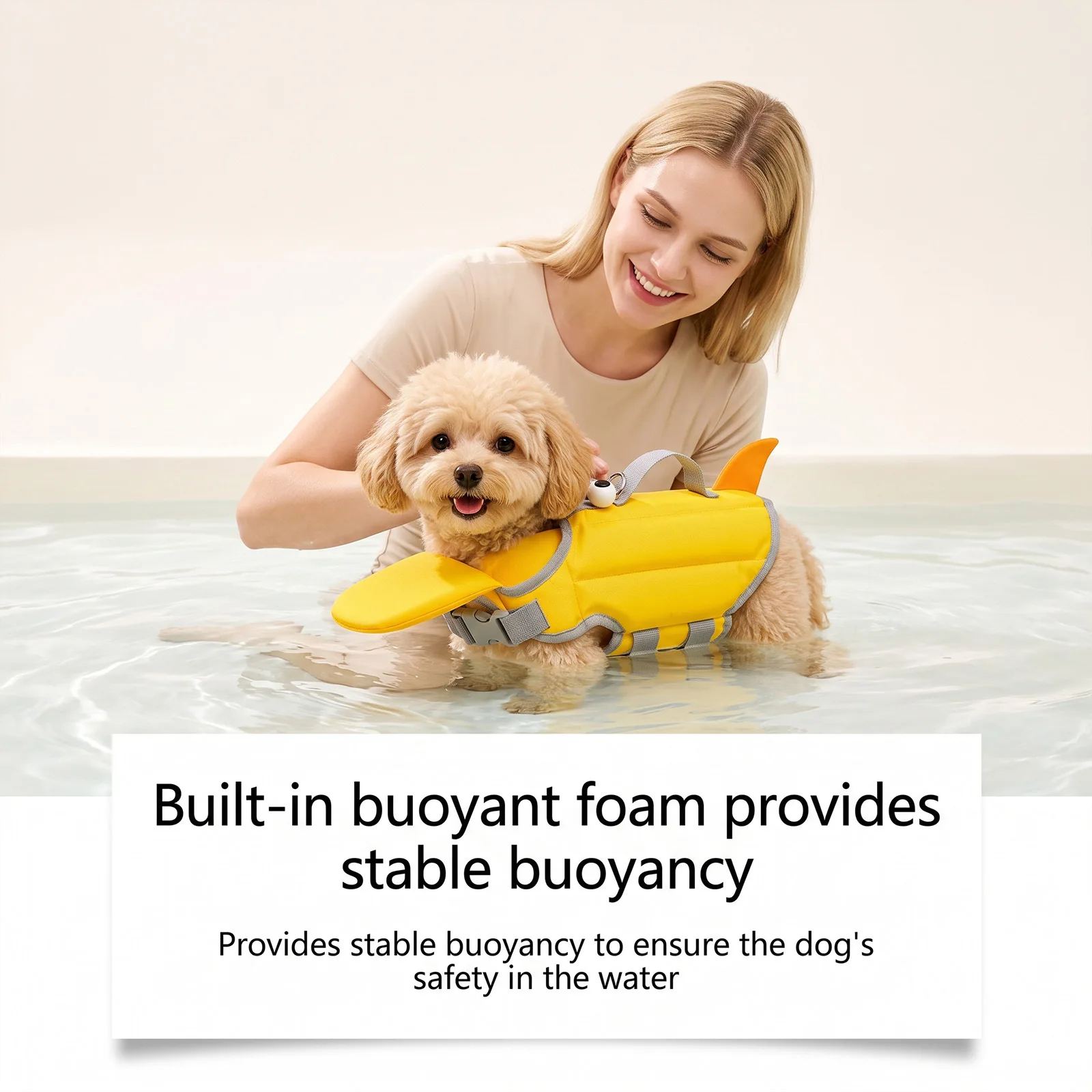 Dog Life Jacket Pet Flotation Vest, Anti-Sink Swim Aid Float Swimwear, Safety Water Gear for Puppy Medium Large Dogs Pool Beach