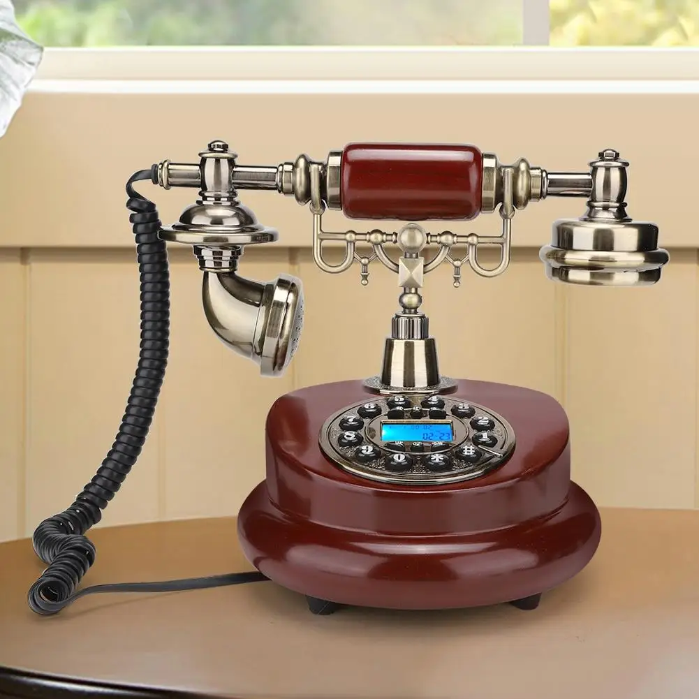 Imagem -04 - Botão de Telefone para Escritório e Decoração Telefone Clássico Estilo Europeu Retro