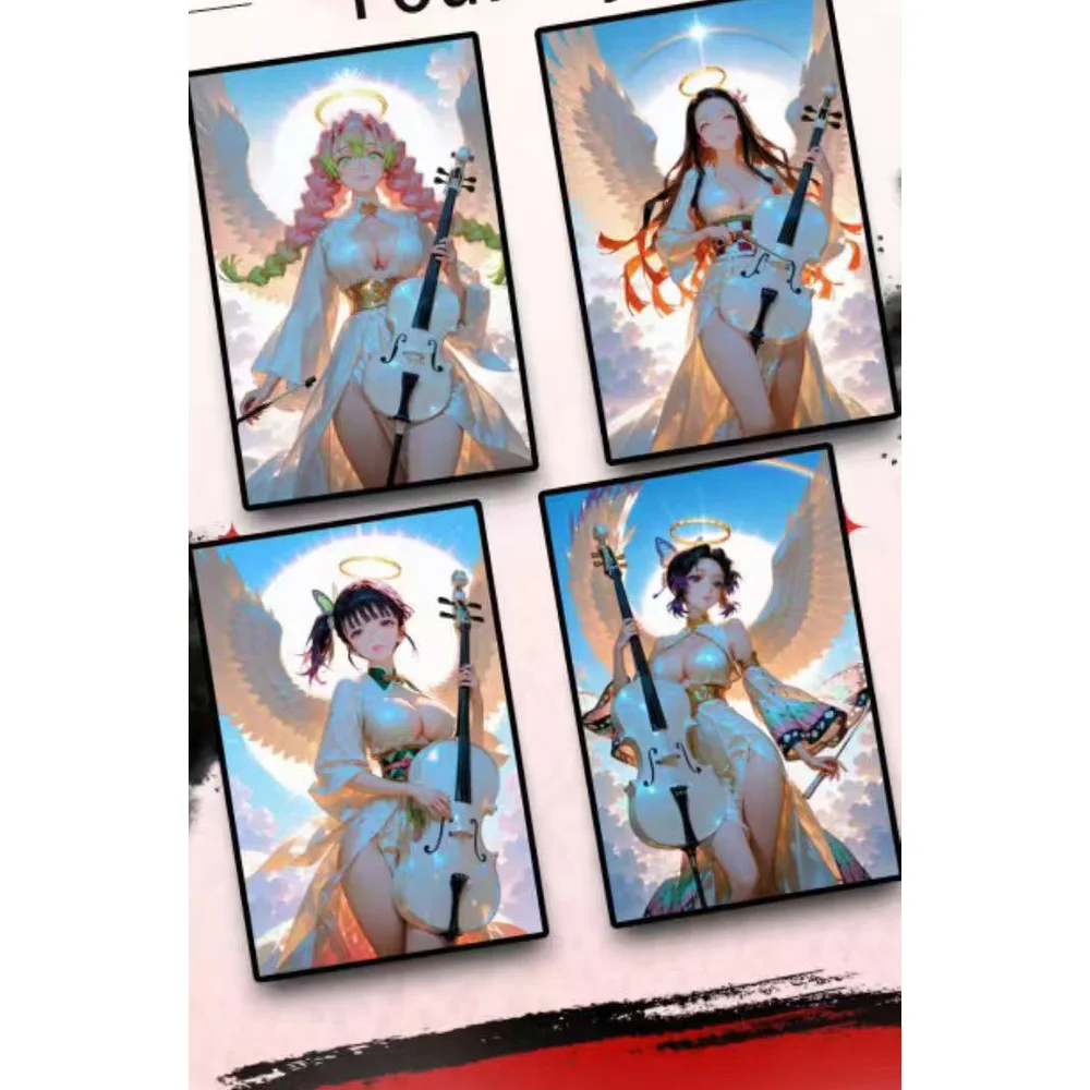 2025 أحدث شينغ هان نادي شيطان Slaye A6 بطاقات اللوحة حافظة Waifu أنيمي فتاة TCG بطاقة الألعاب Doujin اللعب وهواية هدية