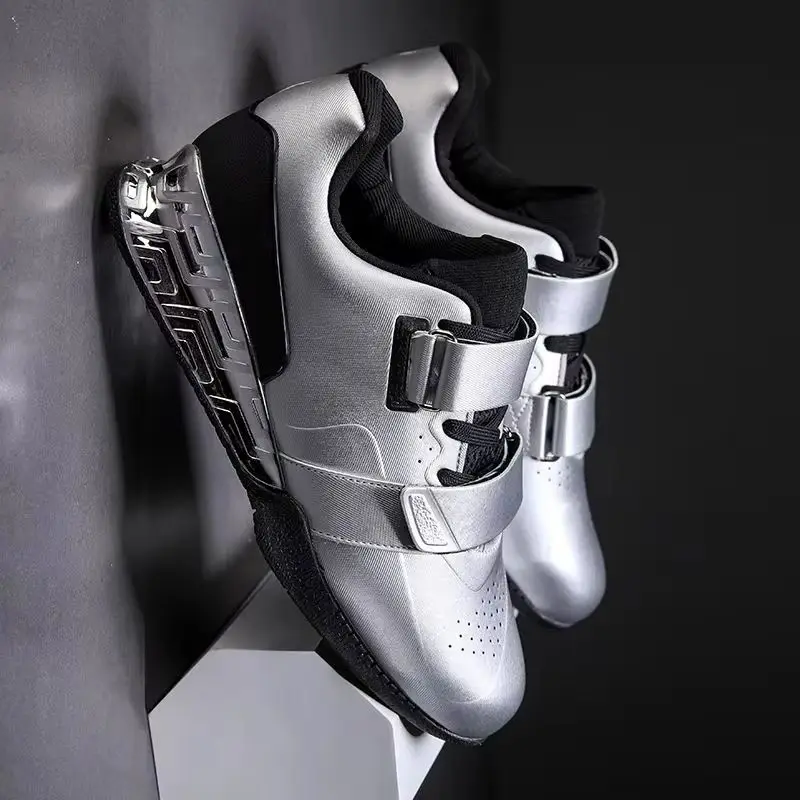 

Роскошные брендовые туфли для приседаний с жесткой тягой, профессиональная тренировочная обувь для тяжелой атлетики, удобная спортивная обувь на липучке для дома