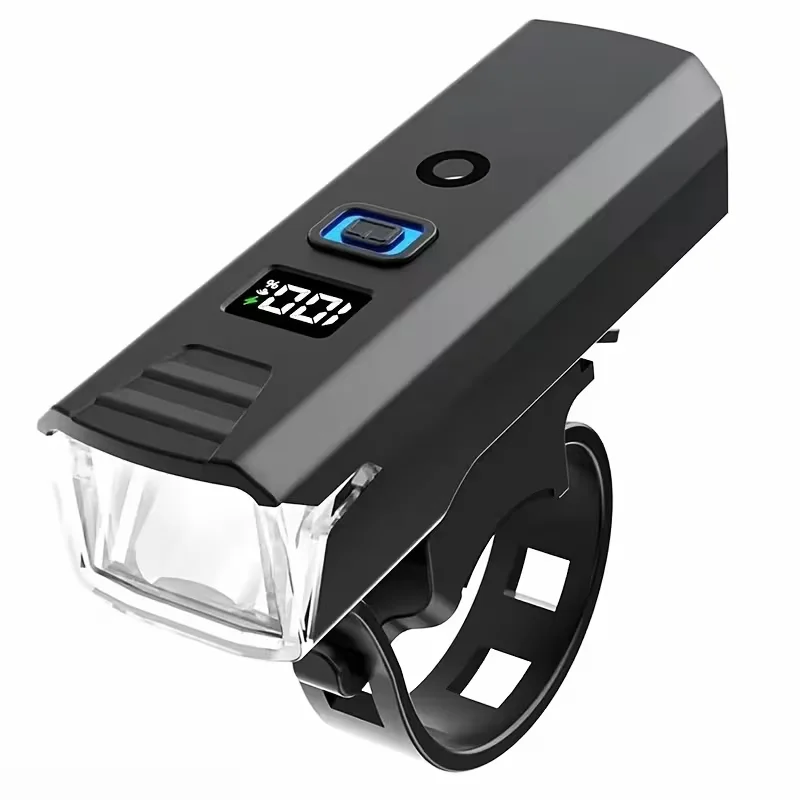 Super High Brightness Bike Headlight 1200mAh Power Bank USB Charging Waterproof Bicycle Front Lamp Adjustable Handlebar Light