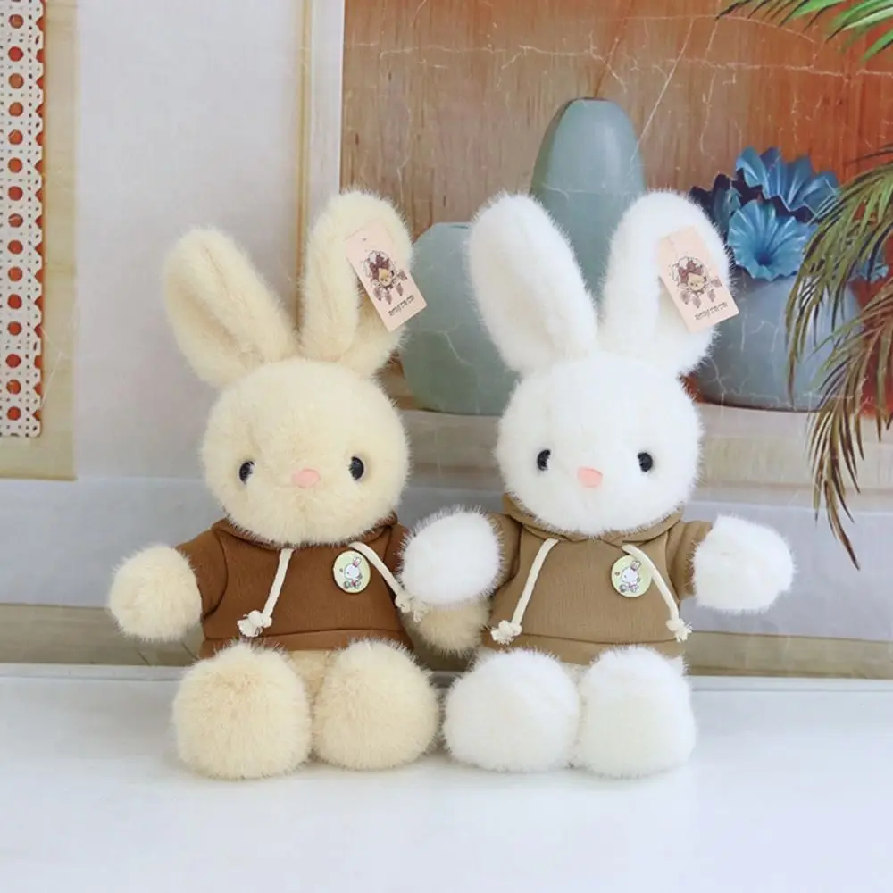 

Stuffed Rabbit Plush Toy Cartoon Animal Sweater Animal Dressed Bunny Doll Soft Cute Sweater Rabbit Soft Doll Home Decor