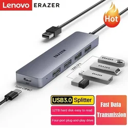 Lenovo Power USB3.0 Splitter Expansion Dock Docking Dock High Speed 4 Port HUB Laptop 5-in-1 Converter Adapter Usb Hub HA05