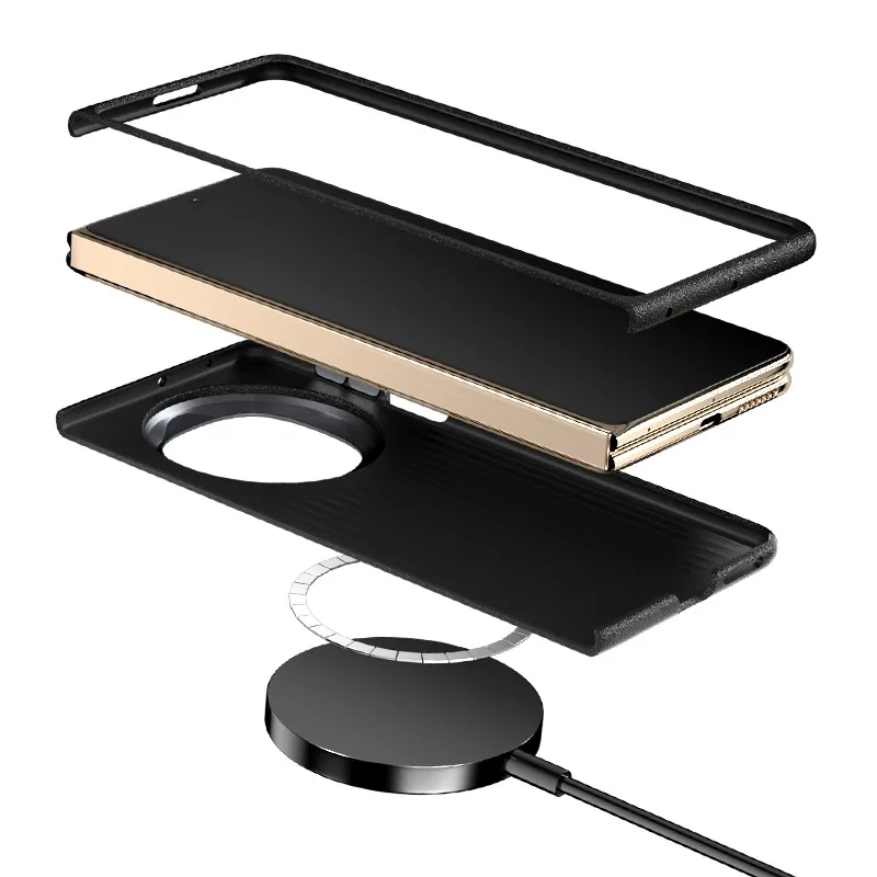 For Huawei Mate X6 X5 X3 Case Stylish Superior Invisible Magnetic Hard Leather Cover For Huawei mate X6 Shockproof Bumper Funda view 6