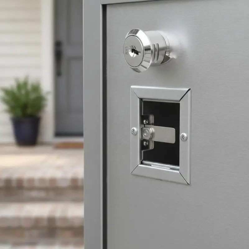 Zinc Alloy Drawer Locker Lock Heavy Duty Anti-Pry with 2 Security Keys for Mailbox Cabinet Cash Register Commercial Use