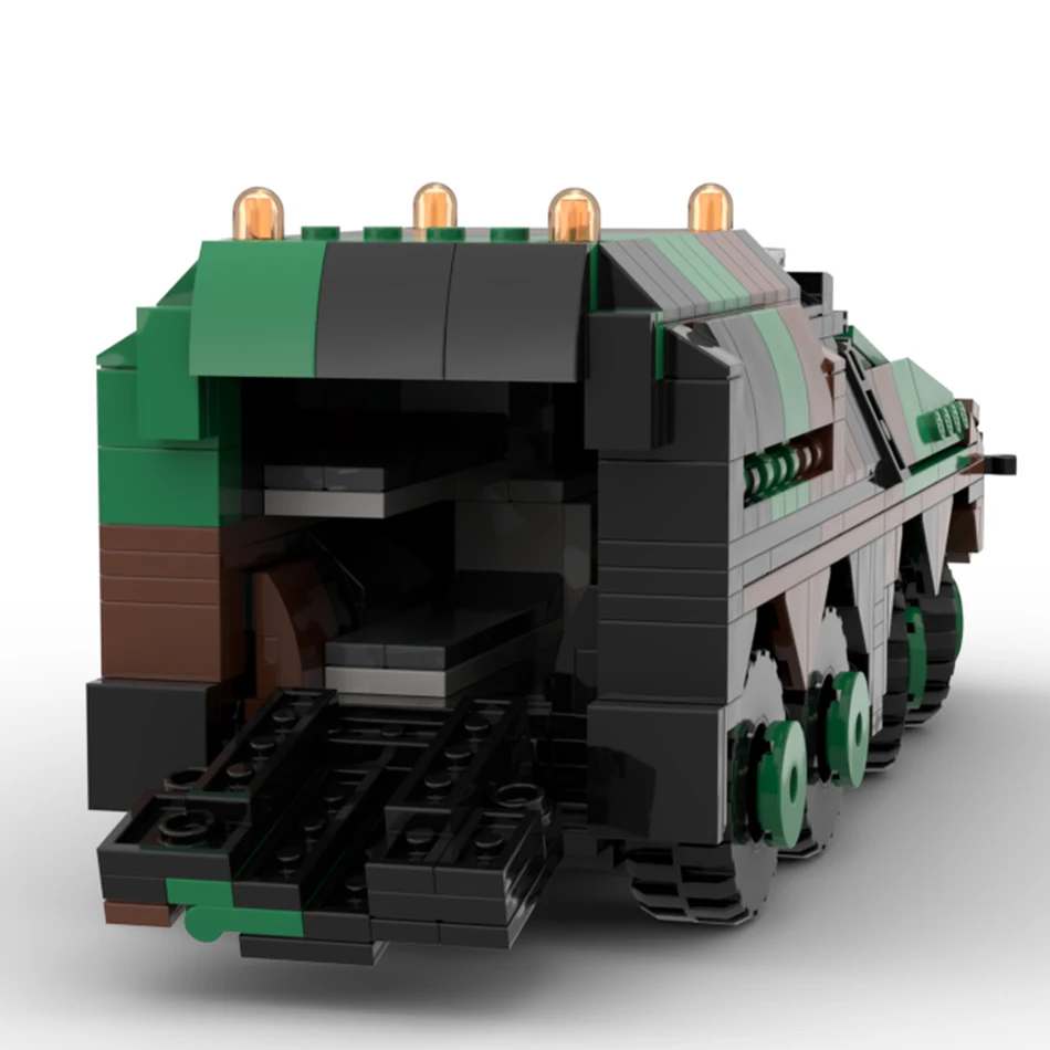 MOC-197623 Military Weapon Series GTK Boxer Tank MOC Building Blocks Advanced Armored Vehicle Model DIY Creative Bricks Kid Toy