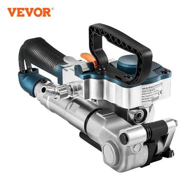 VEVOR B25 Handheld Pneumatic Strapping Machine 3500N Max Tension Hand Packing Machine Wrapping Tools for 19-25 MM PP PET Belts