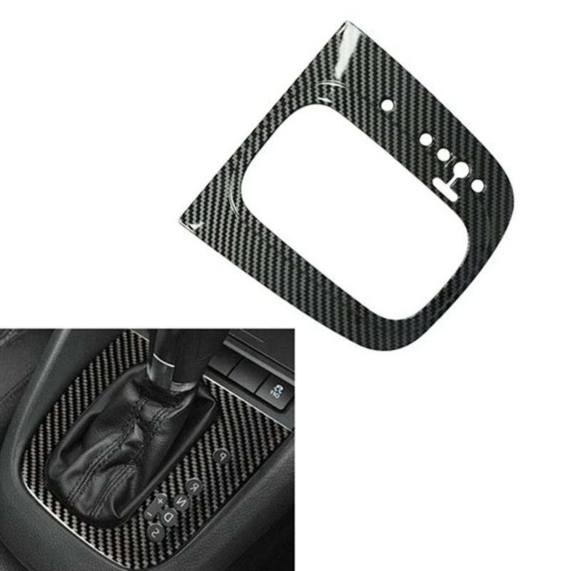 Car Carbon Fiber Central Gear Shift Panel Control Panel Decal Interior Modification For Golf 6 GTI-R MK6 2008-2013 RHD