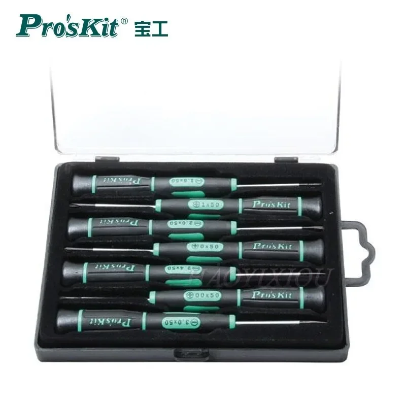 Test et recommandation du jeu de tournevis précision Pro'sKit SD-081A 7 pièces pour réparations électroniques