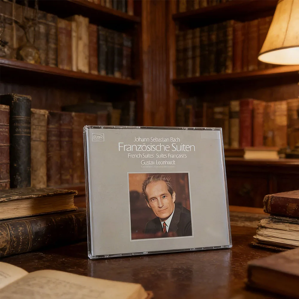

CD Gustav Leonhardt | Bach: Französische Suiten (French Suites) | SEON Digital High-Fidelity Harpsichord Audiophile Recording