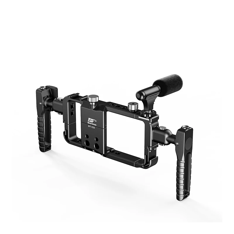 Universal Phone Cage Smartphone Video Rig Kit with Handles Handgrip, BAFANG Brand