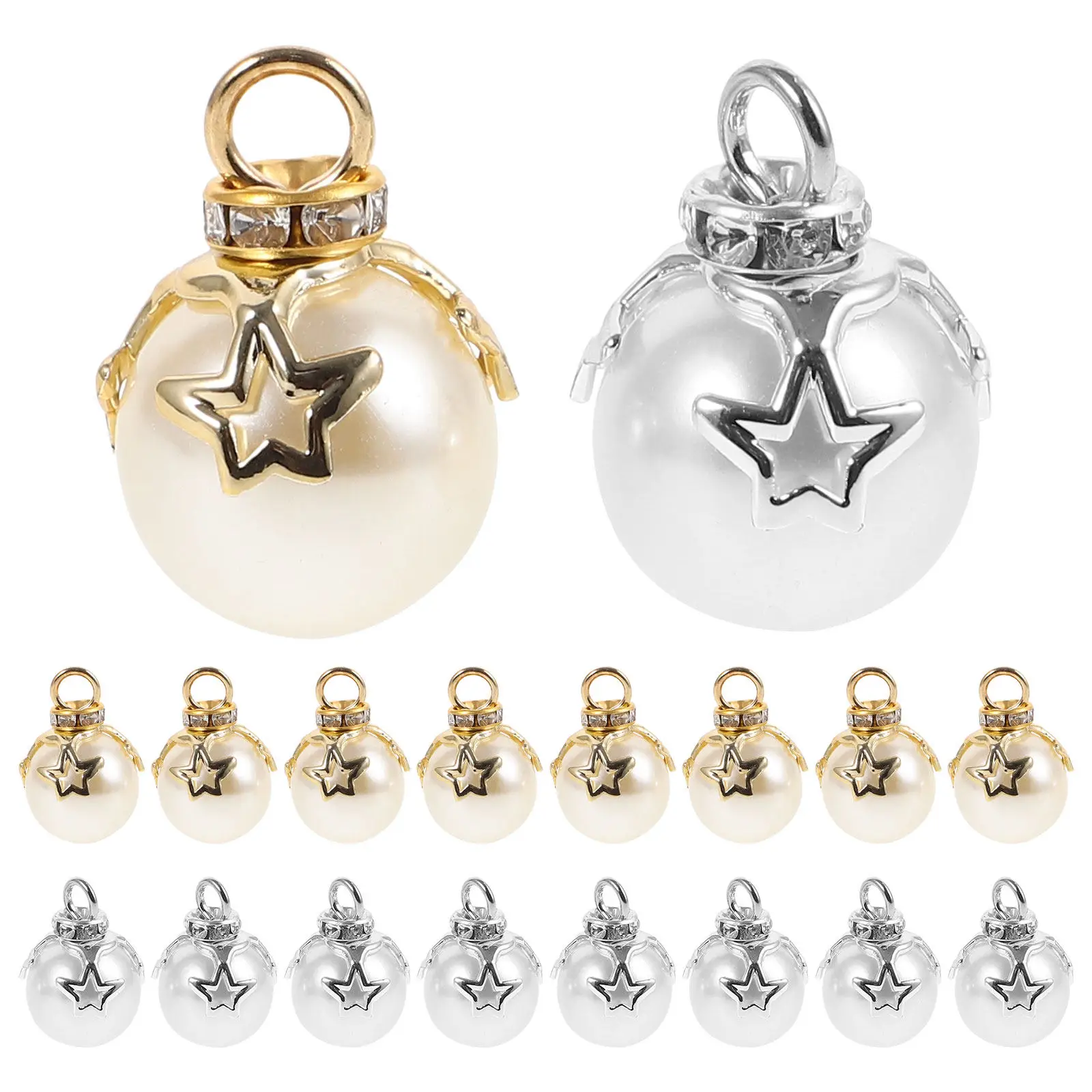 

40Pcs Star Pendant Jewelry Charms DIY Supply Pearl Necklace Bracelet Making Decorative Hanging Charms Jewelry Craft Findings