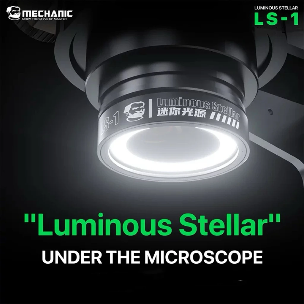 MECHANIC LS-1 Microscope Mini Light Source Dust-proof Lens for Mobile Phone Repair Soldering Microscope Light Source Tool