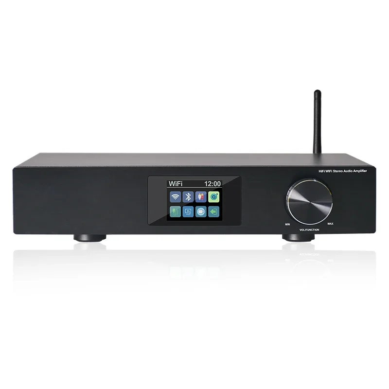 Stereo Home Audio Amplifier WiFi2.4G&5G  BT5.0 H-DMI USB Subwoofer Multi-room Play Audio Power Amplifier