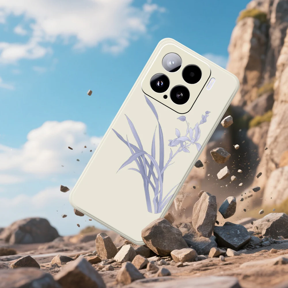 เคสโทรศัพท์ลายกล้วยไม้ สำหรับ Xiaomi Mi 15 Ultra Mi 14T 13T 12T 11T Pro เคสซิลิโคนสำหรับ Xiaomi Mi 13T Pro Mi 11T Pro