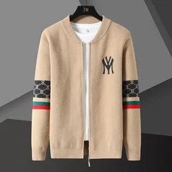 2022 Autumn and Winter Clothes High-end Brand Sweater Coat Men's Fashion Cardigan Zipper Sweater Wear Men's Warm Sweater Outside