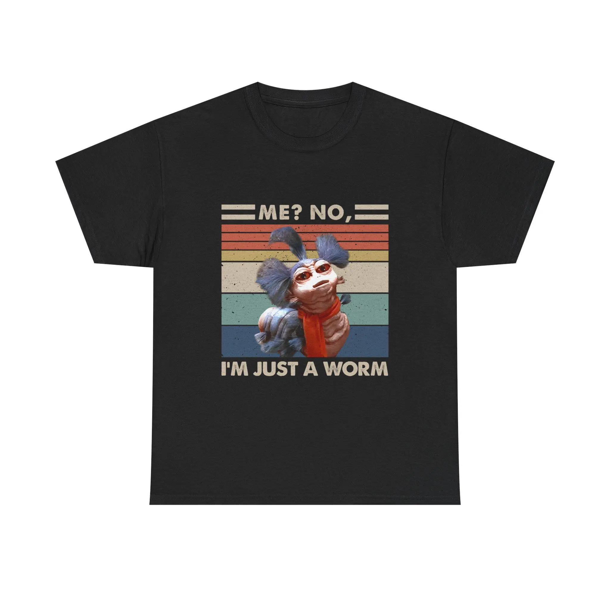 Retro Design Ello Worm Labyrinth Me, No, I'm Just A Worm Tee, Labyrinth Worm 