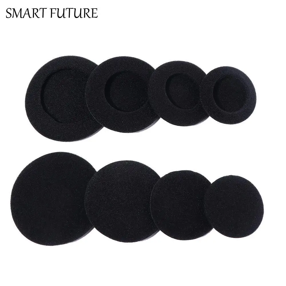 Earphones 35mm 40mm 45mm Headset Cap 50mm 55mm 60mm 65mm Ear Pad Sponge Earplugs Cap Headphone Foam Pad Foam Ear Pads