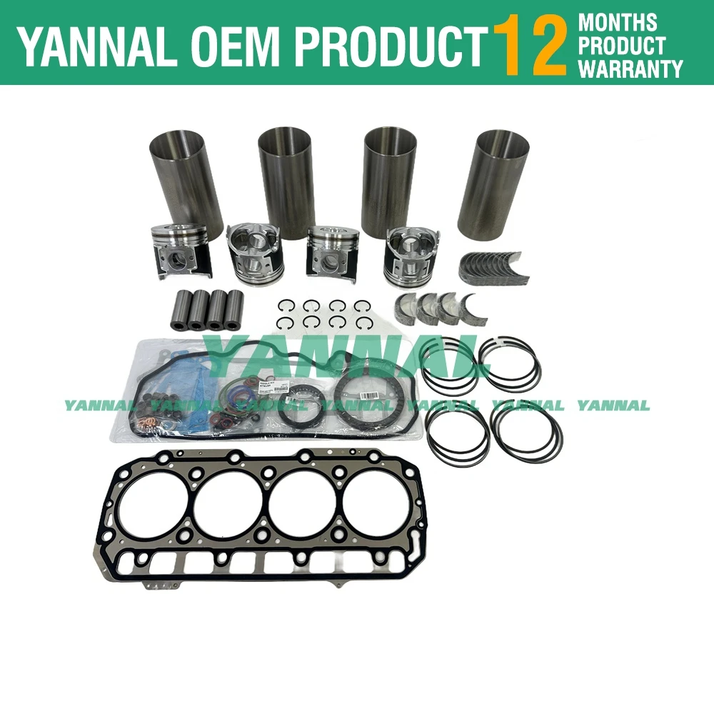 4TNV94 4TNV94L 4TNV94HT overhaul rebuild kit for Yanmar engine generator parts